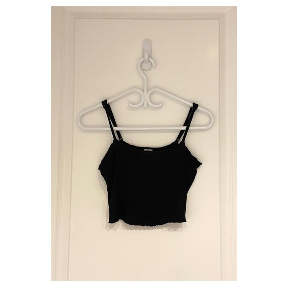 GARAGE Black Crop Top - Picture 1 of 3